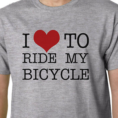 I Love to Ride LA MIA BICICLETTA T-SHIRT ECO ambiente REGINA CICLISMO BICI preventivo Geek