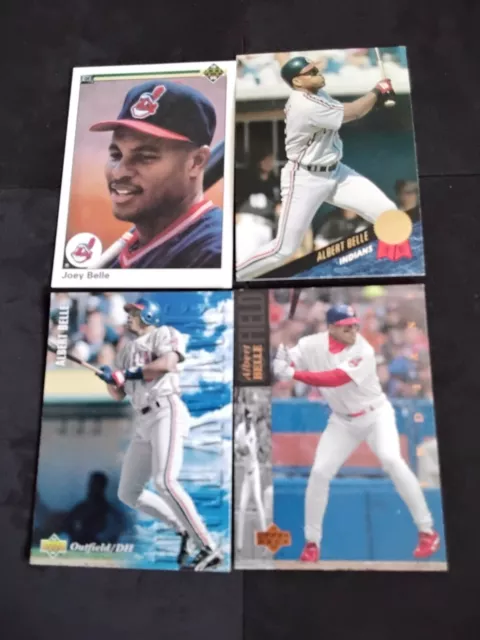 Albert Joey Belle - 22 MLB card lot - Cleveland Indians