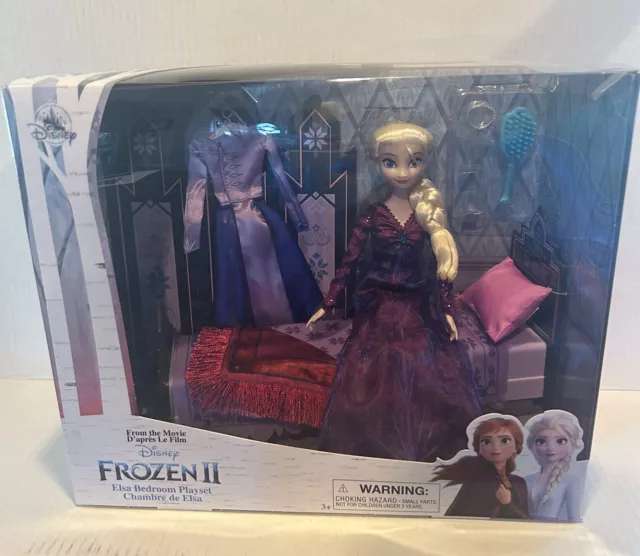 NIB Disney Store Elsa Classic Doll Bedroom Play Set – Frozen