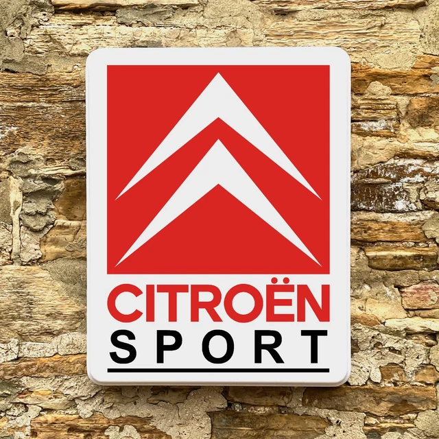 Citroen Sport Led Illuminated Light Up Box Garage Sign Automobilia Gasoline