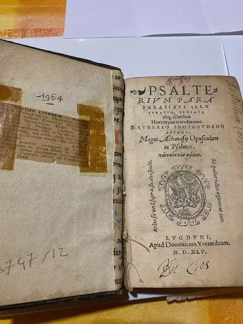 1545 Psalterium Paraphrasibus Illustratum, Seruata Ubique Ad Verbum Hieronymi Tr