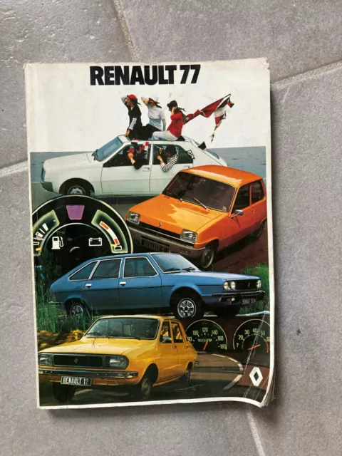 Catalogue / Brochure publicitaire RENAULT gamme 1977 4 5 12 17  20 30 ALPINE B17