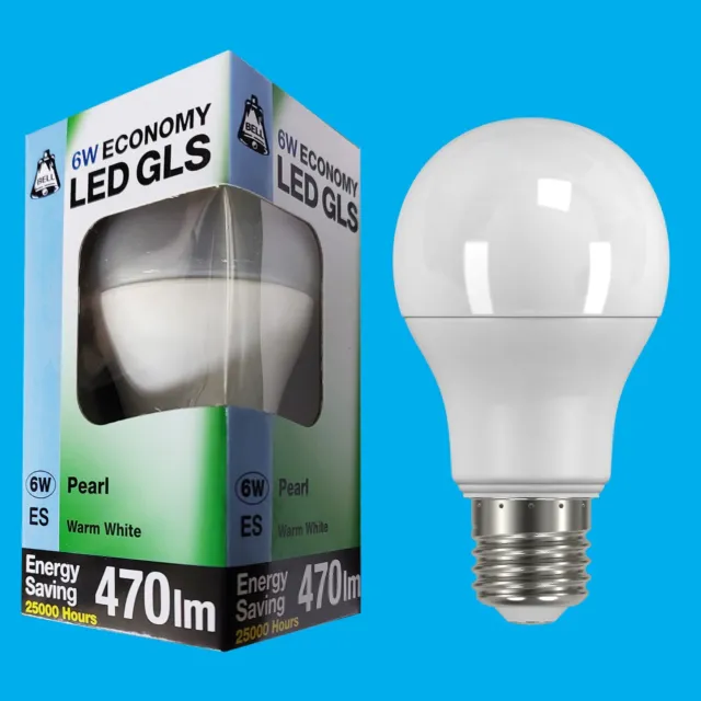 6W (=40W) LED Glühbirne E27 GLS A60 Warmes Weiß Edison Schraube B. E. L. Lampe