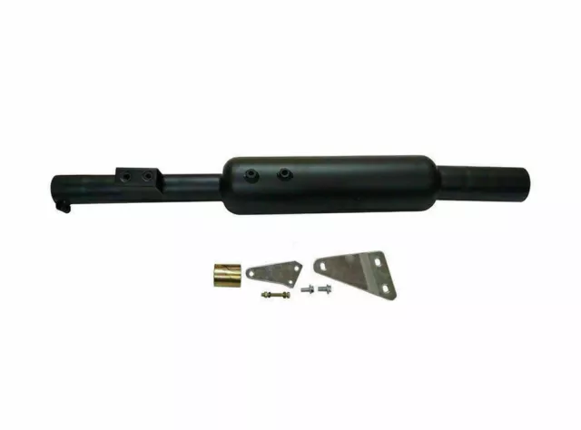 Short Silencer with Glasswool Black for Royal Enfield Classic 500cc 2017-19 @Vi