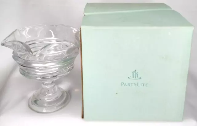 PartyLite Sunday Pillar Holder With Original Box Vintage Home Decor