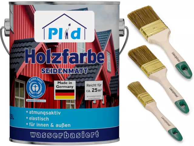 Holzfarbe Holzlack Farbe für Holz Landhausfarbe Dauerschutzfarbe Anthrazitgrau