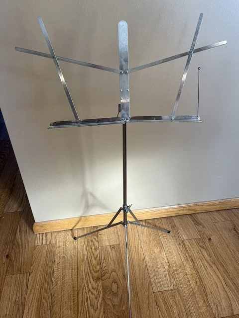 Vintage Hamilton Chrome Plated Music Stand No 400- Made in OH, USA