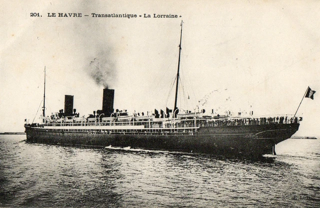 LE HAVRE (76) bateau paquebot transatlantique La Lorraine EUR 6,00