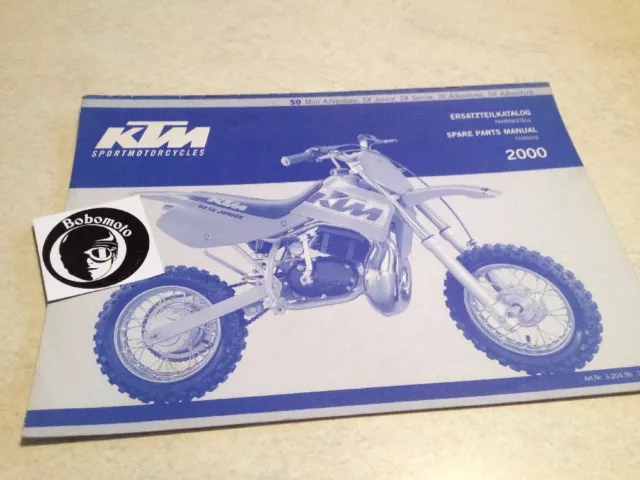 KTM 50 SX 00 chassis cadre spare parts list pièce détachée mini Adventure Junior