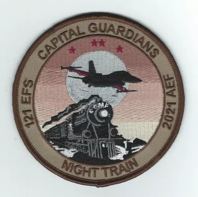 121st EFS 'CAPITAL GUARDIANS' 2021 AEF "NIGHT TRAIN" WITH F-16 desert patch