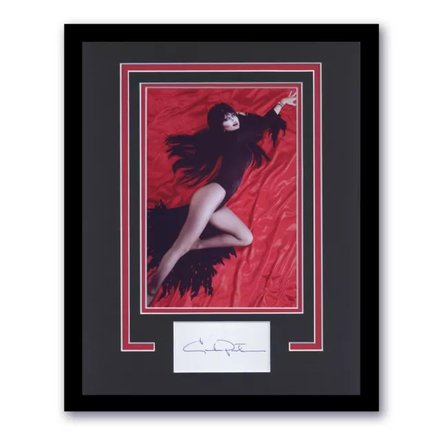 Cassandra Peterson "Elvira: Mistress of the Dark" SIGNED Framed 11x14 Display C