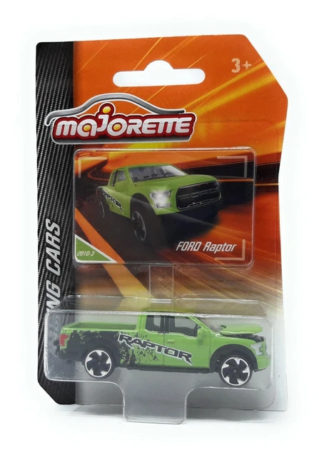 MAJORETTE RACING SERIES Ford Raptor Pick Up vert noir 1/72 modèle ...