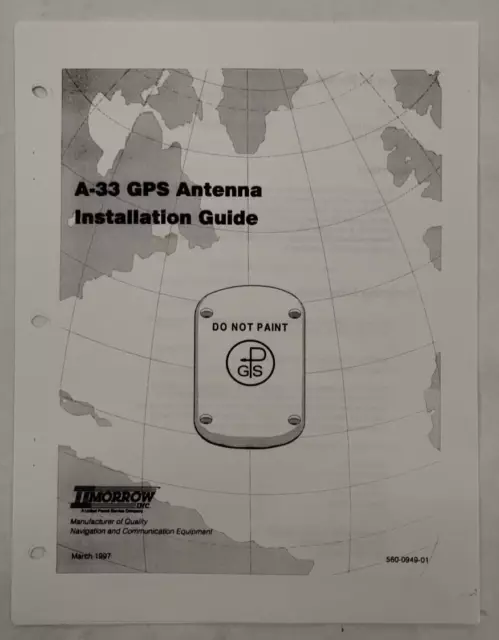 II Morrow A-33 GPS Antenna Installation Guide March 1997-Copy