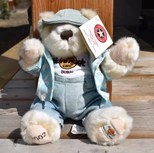 Hard Rock Cafe Dubai 2002 Herrington Teddy Bear, Limited  Num.  157 Of 240 Made