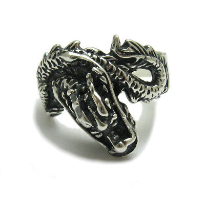 Stylish Sterling Silver Ring Solid 925 Dragon Handmade Hallmarked Empress