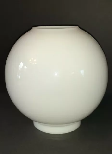 Vtg White Milkglass GWTW Hurricane Lamp Shade Replacement 4-1/8" Fitter
