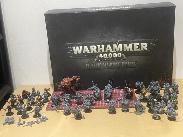 WARHAMMER 40K DARK Vengeance Space Marines Chaos Marines / Cultists 95% ...