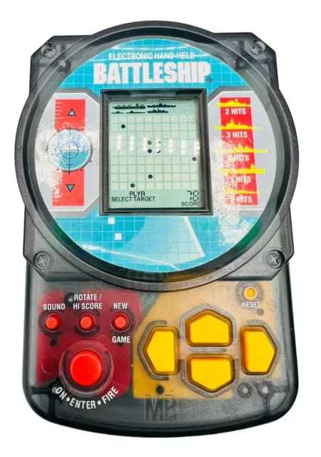 MB Games Battleship 1995 Electronic Hand-Held Retro Vintage Game - WORKING