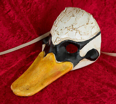 Mask Venetian Cane Duck Fancy Dress Paper Mache Handmade Single -1995 3