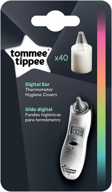 Tommee Tippee Digital Ear Thermometer Hygiene Covers with Tiny Tips Ideal...
