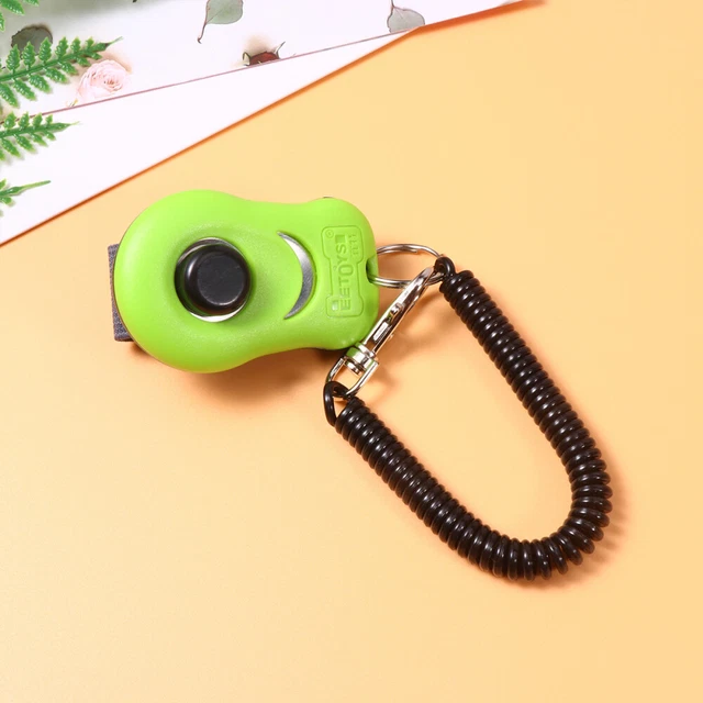 Suministros de equipo de entrenamiento de mascotas con botón Clicker perro caballo perros cachorros