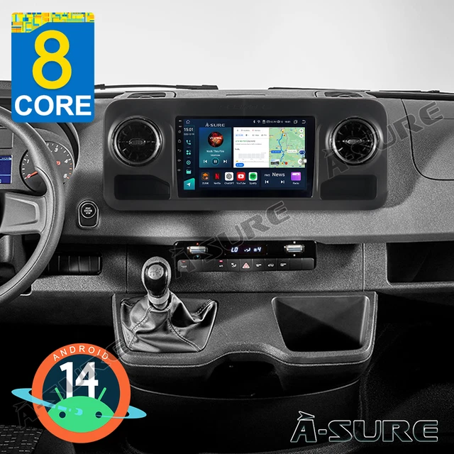 4+64GB Android 14 Autoradio 4G LTE GPS NAVI Für Mercedes Benz Sprinter W169 W245