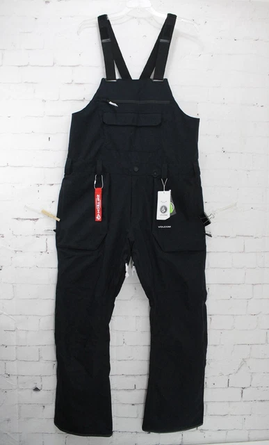 Volcom Roan Bib Overall Snow Pants Men's Large Black Volcom Roan Bib Overall Snow Pants Men's Large Black