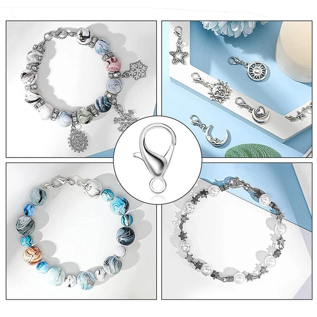 Elegante y seguro broche de langosta 100 piezas para collares y pulseras de metal