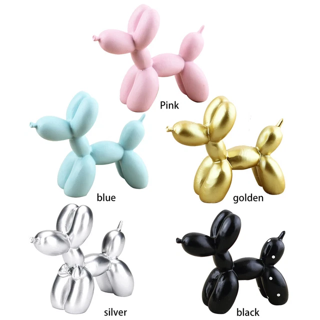 Resin Balloon Dog Animal Figurine Art Sculpture Modern Living Room Desktop Decor 2