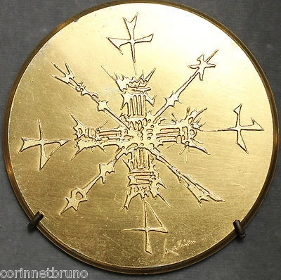 Médaille 1908 En Argent Massif Doré (Vermeil) - Gaston Thubé / U.V.V.A. Angers - Sports Voile Et Yachting