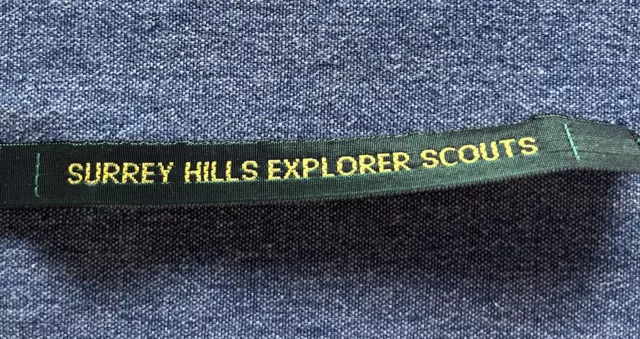 Surrey Hills Explorer Scouts Sew on Tape Badge