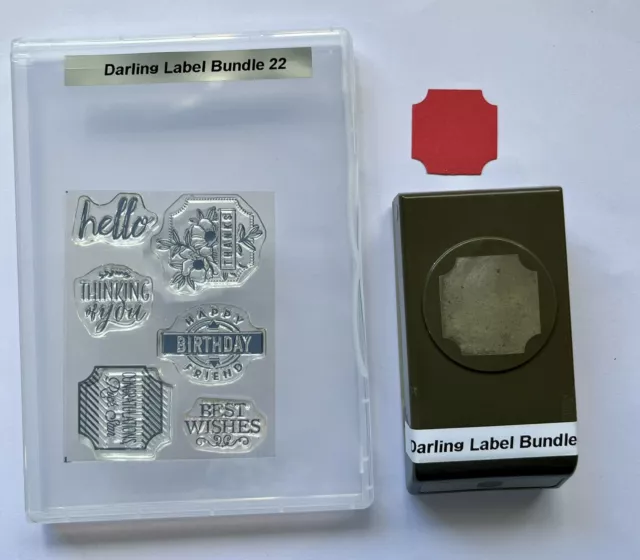 Stampin Up Darling Label Stamp Set & Coordinating Punch