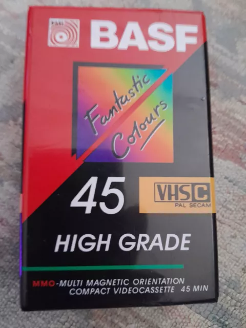 BASF VHS C 45 COMPACT VIDEO CASSETTE NEU Videokassetten High Grade