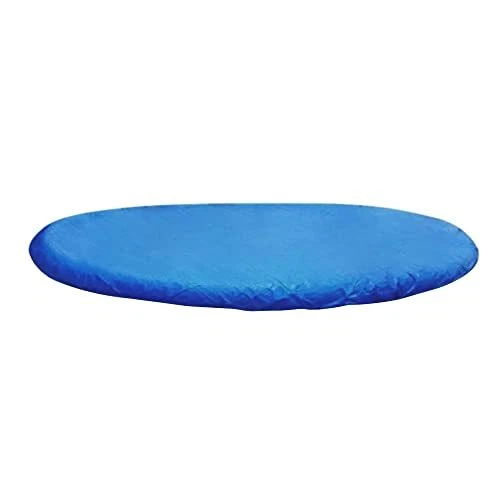 58032E 8 Foot Round PVC Debris and Leaves Pool Cover with Drain Holes for