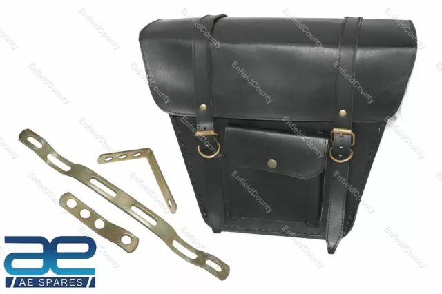 Para Royal Enfield Interceptor Continental GT 650 Bolsa de cuero para...