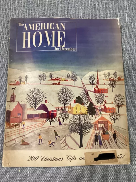 The American Home Magazine December 1946 Christmas Recipes Century of Cards