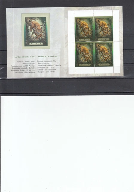 Lettland 2006 MH   postfr    Luchs