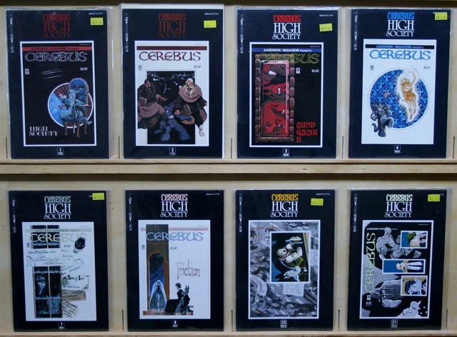 Cerebus High Society(AARDVARK-VANAHEIM-1990) #1-4,7-8,20-21