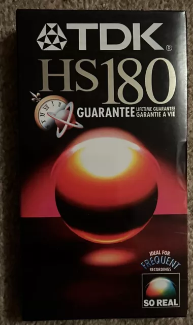 TDK HS180 VHS Video Cassette New & Sealed