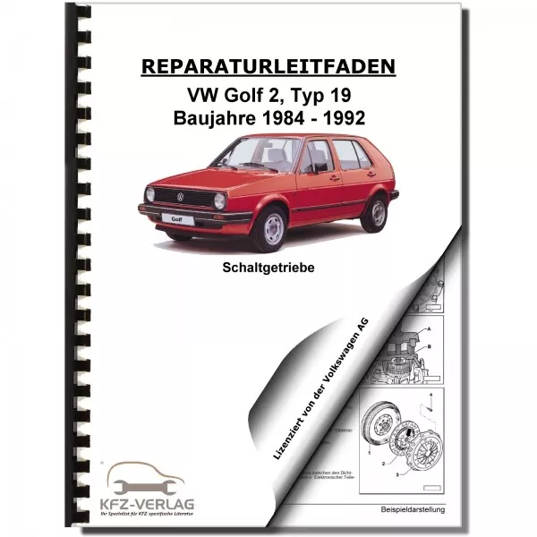 VW Golf 2, Typ 19 (83-92) 5 Gang Schaltgetriebe 020 - Reparaturanleitung