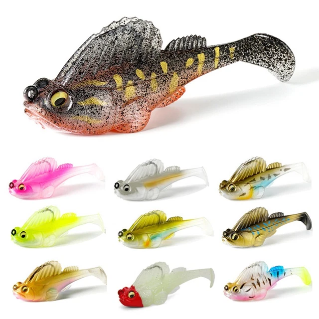 HIDDEN HOOK DESIGN 14g/7 5cm Jumping Fish Soft Baits for Perch Zander