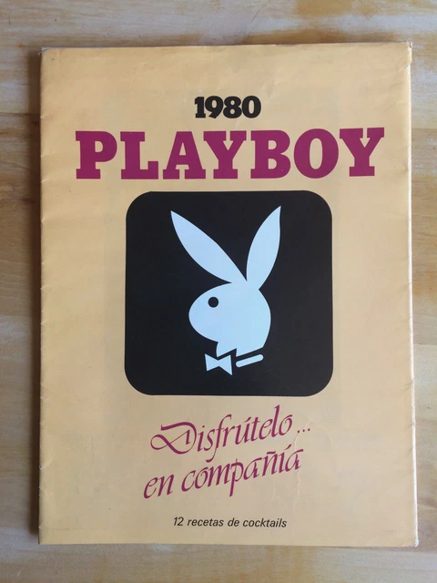 VINTAGE 1980 PLAYBOY Wall Calendar Hugh Hefner Playmate Pin Up SPAIN
