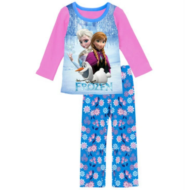 Neuf Disney la Reine des Neiges Il Anna & Elsa Neige Pyjama