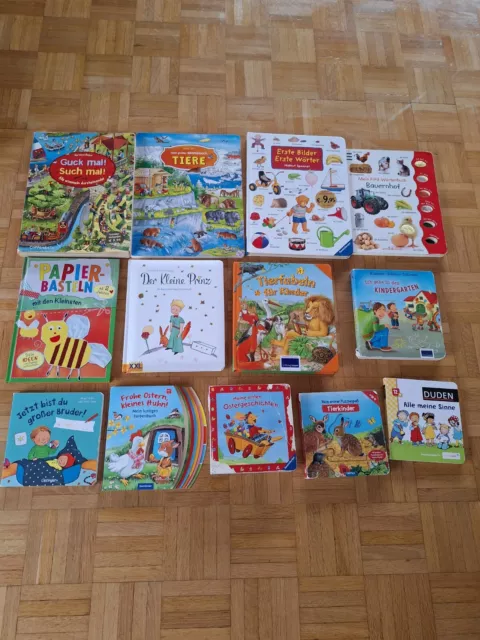 Bücher Paket 13 Stück Konvolut  Sammlung Kinder Babybücher Puzzlebücher