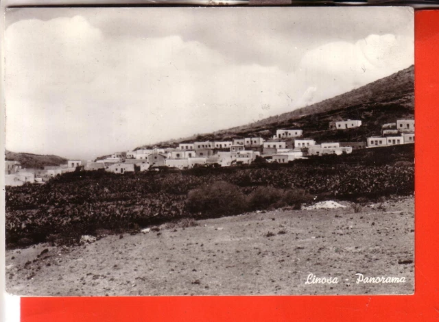 Cartolina  Linosa   B/N  Viaggiata 1967  Panorama