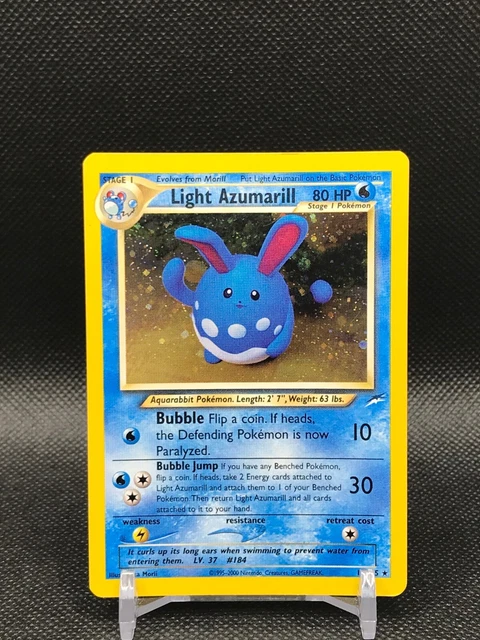 Pokemon Card - Light Azumarill - Neo Destiny 13/105 Holo Rare