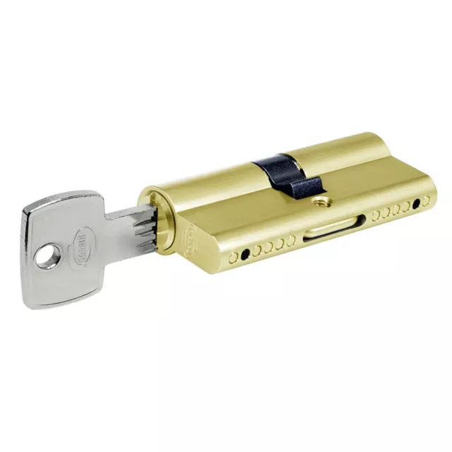 CILINDRO EUROPEO Corbin EUROSTAR PLUS 30/45 Ottone -DIN- frizionato RICIFRABILE