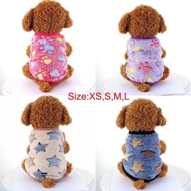caldo Paw Stampa Pet Clothes Cappotto di gatto Puppy Vest Pettegola per cani