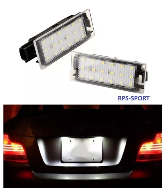 FEUX ARRIERE LED BLANC ECLAIRAGE DE PLAQUE IMMATRICULATION Renault MEGANE 2