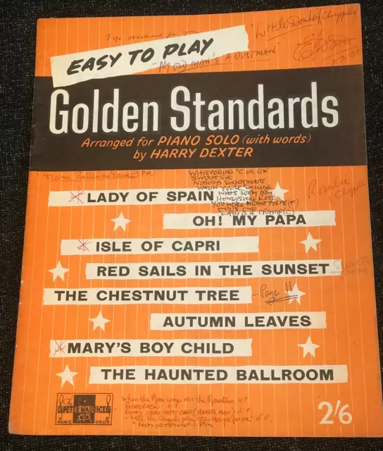 Easy To Play Golden Standards sheet music book sheetmusic piano vocal chords